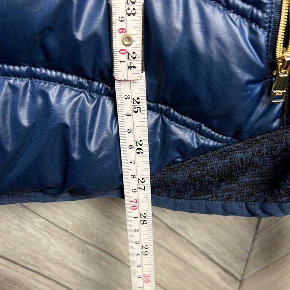 LONDON FOG PUFFY JACKET Xxl Navy Blue Gold Zipper - Picture 9 of 10